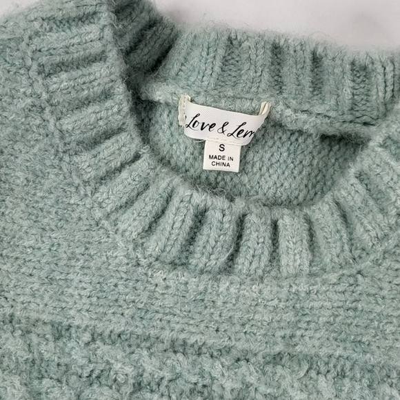 For Love & Lemons Green Dominique Sweater sz S - Picture 5 of 6